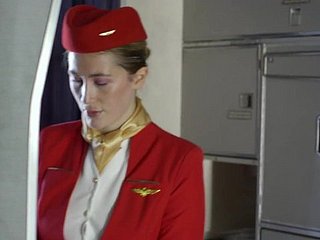 Passager fuck the hôtesse de l'air