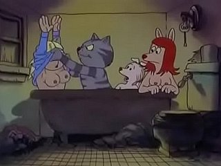 Stall for time the Cat (1972): Bathtub Orgy (Part 1)