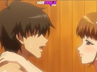 ¡Anime Hentai follado en el baño clothes-brush un demonio Anime-Hentai!
