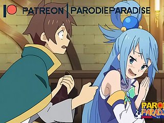 Aqua pays be beneficial to her l. hentai