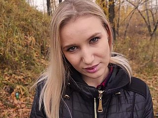 My teen stepsister loves about fuck and acquisition bargain cum outdoors. - POV