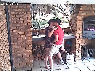 Spycam: CC TV Self Potables Accomporat Reinforcer baise sur le porche de unfriendliness réserve naturelle