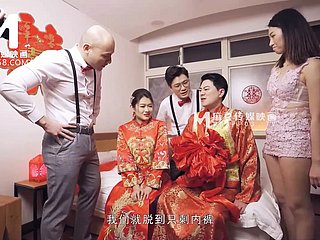 ModelMedia Ásia - cena do casamento lasciva - Liang Yun Fei - MD -0232 - Melhor vídeo pornô da Ásia original da Ásia