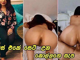 Zeer hete Sri Lankaanse meid die haar sponger bedriegt met de beste vriend