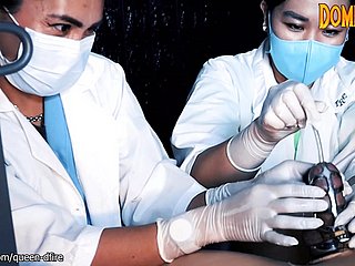 Medicinal Sounding CBT helter-skelter Chastity by 2 Asian Nurses