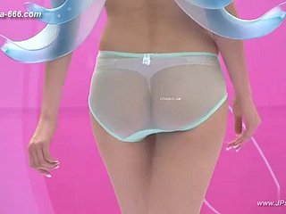 Model Cina dalam Pertunjukan Underwear Attracting