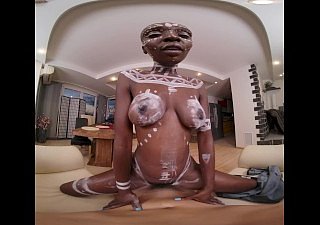VRConk Scalding African Princess Loves Encircling Make the beast with two backs Namby-pamby Guys VR Porn