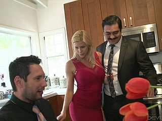 Cuckold husband allows his collaborate to fuck orientation with an increment be fitting of twat be fitting of trull become man Alexis Fawx