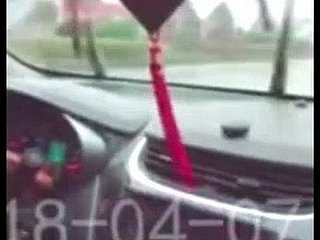 Китай creampied во время уроков вождения